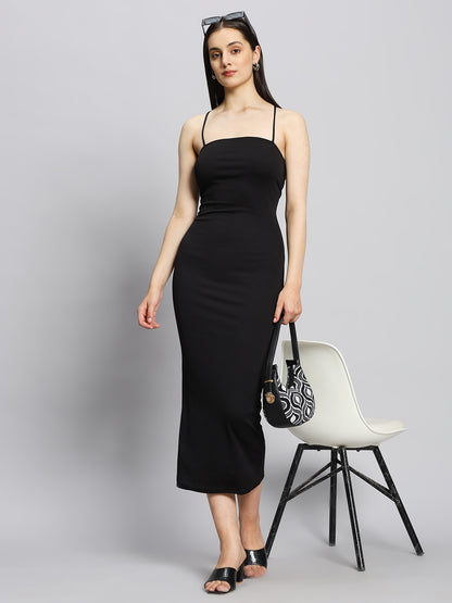 BACKLESS Criss Cross Bodycon Maxi Dress